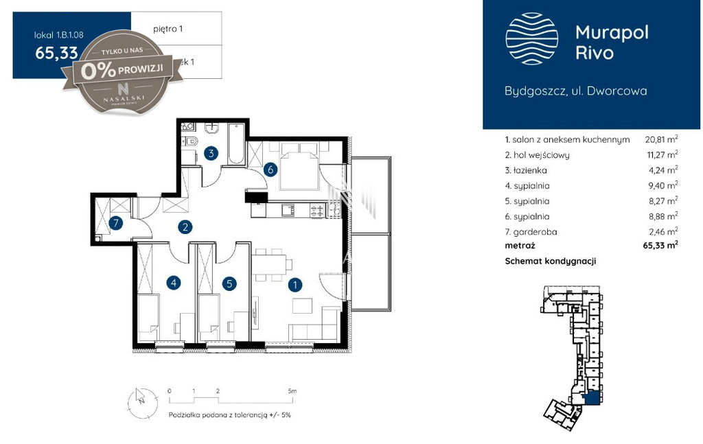Mieszkanie Sprzedaż Bydgoszcz Śródmieście Dworcowa 2